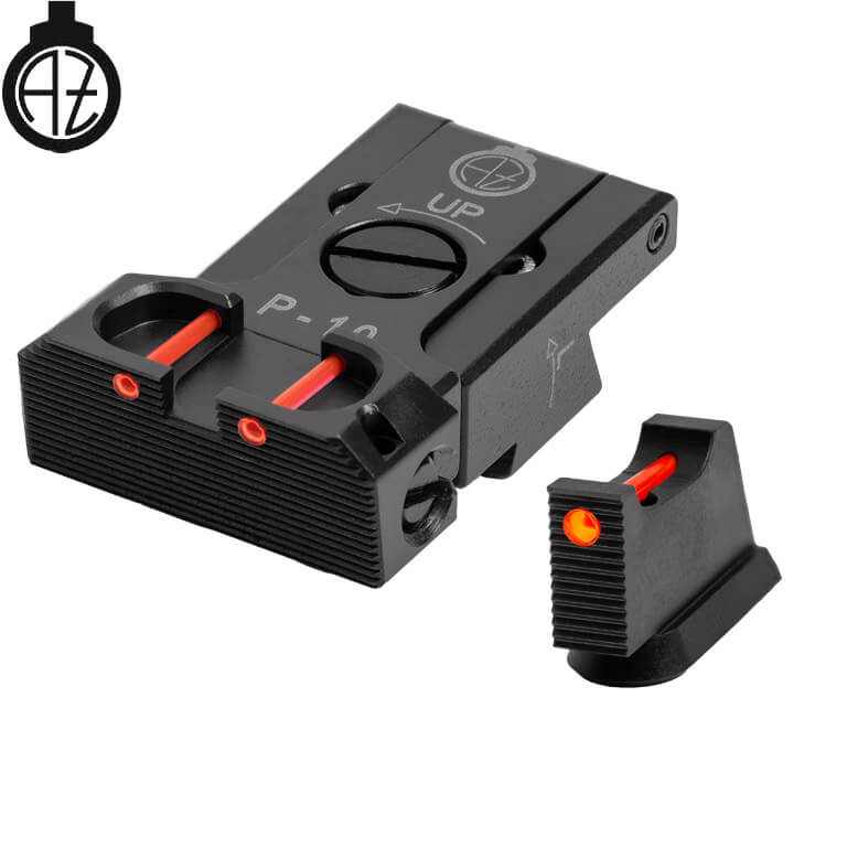 CZ P-10 verstellbar Eisenviséierer mat Fiberoptik | Typ B