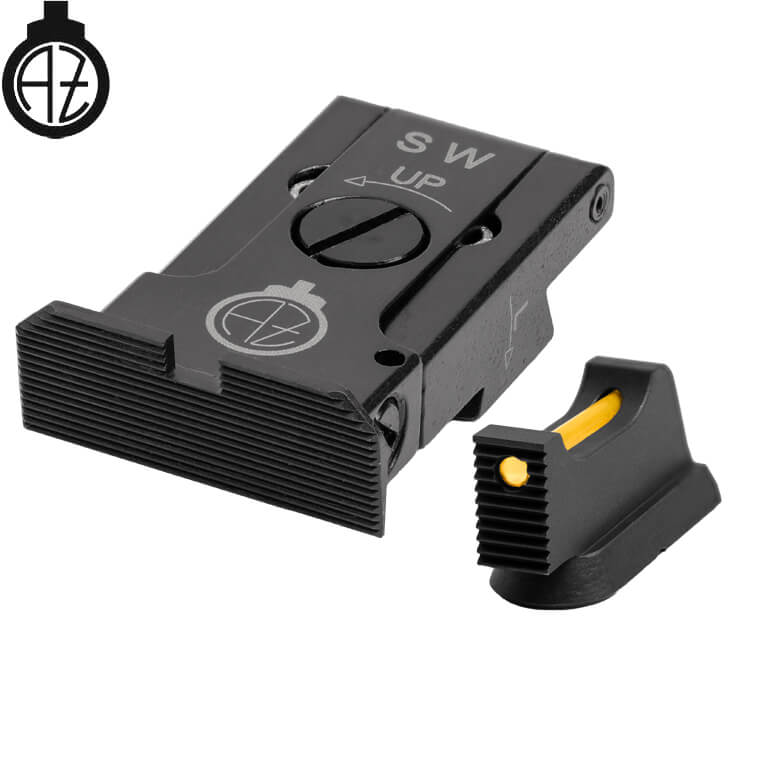 CZ Shadow 2, CZ 75 SP-01 Shadow verstellbar Eisenviséierer mat Faseroptik | type A