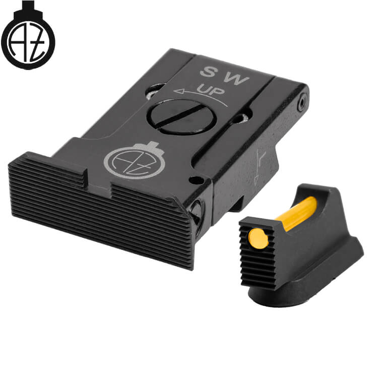 CZ Shadow 2, CZ 75 SP-01 Shadow verstellbar Eisenviséierer mat Faseroptik | type A