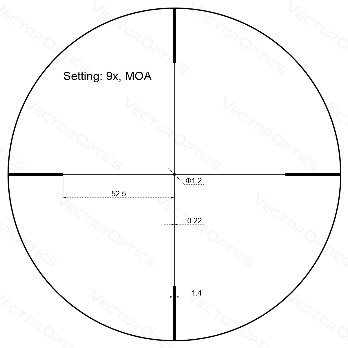 Vector Optics Forester JR. 3-9x40 Zielfernrohr Vector Optics