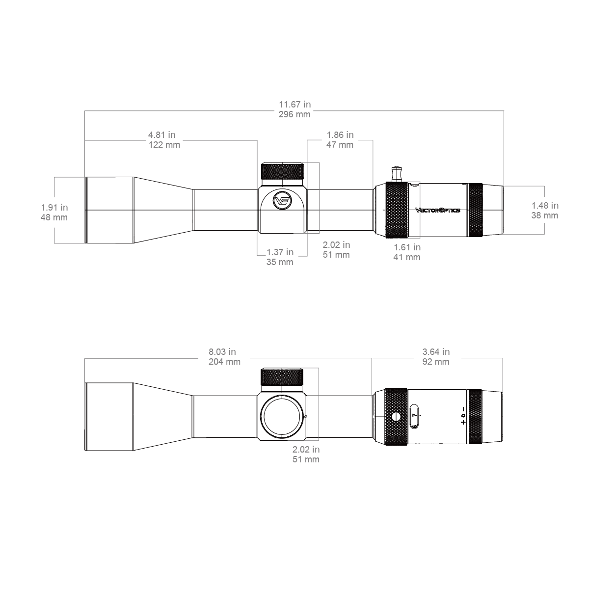 Vector Optics Forester JR. 3-9x40 Zielfernrohr Vector Optics