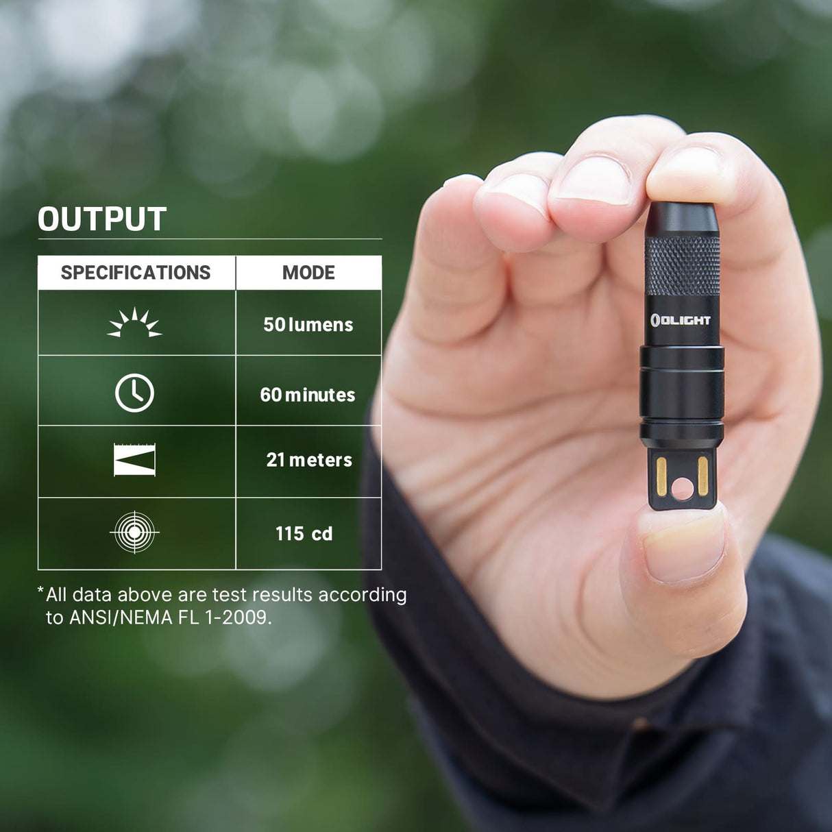Olight imini 2 | mini noopluedbar Schlësselrank Täscheluucht | 50 lm