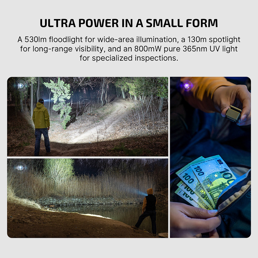 Olight Oclip Ultra | 3-an-1 Clip-on EDC Luucht | 530 lm - Olive Green