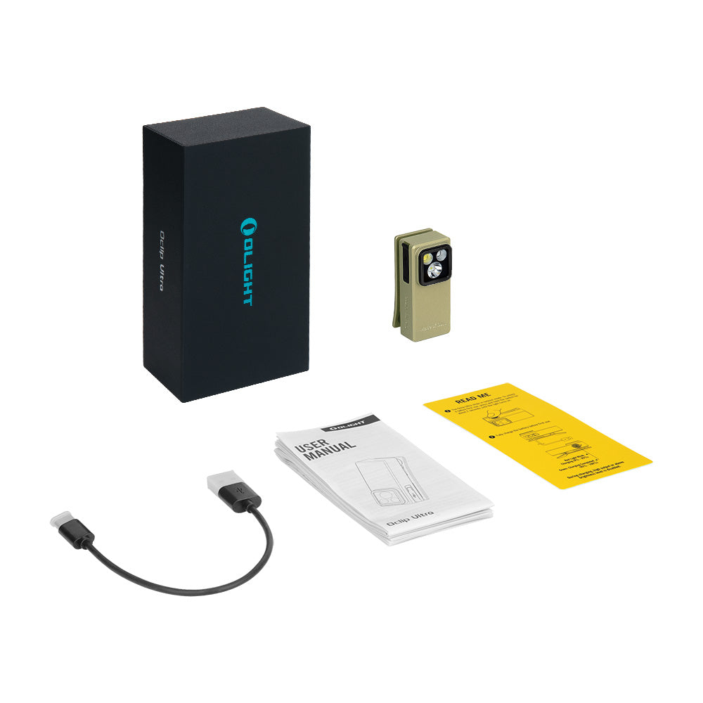 Olight Oclip Ultra | 3-an-1 Clip-on EDC Luucht | 530 lm - Olive Green