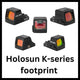 Viseurs point rouge avec empreinte Holosun K-series