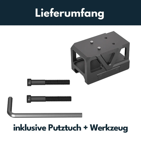 Picatinny Routpunktmontage mat Erhéijung [32 mm] | C-More RTS Foussofdrock