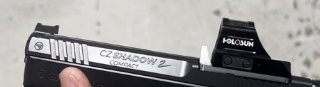 CZ Shadow 2 Adapterplack with integrated forwarded hënnescht Viséier | Trijicon RMR Foussofdrock