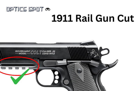 1911 [Rail Gun Cut] montage point rouge | Trijicon RMR empreinte EGW
