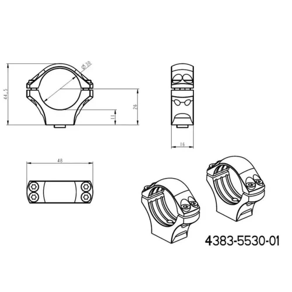 30mm Montageréng | kuerz Blaser Basis
