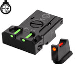 CZ P-10 organes de visée réglables avec fibre optique | type B 