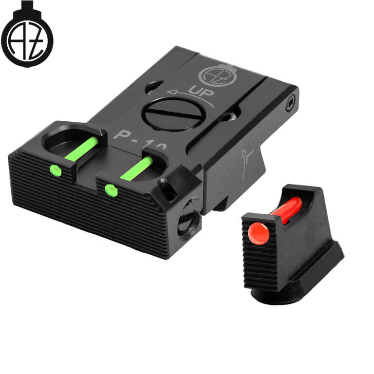 CZ P-10 organes de visée réglables avec fibre optique | type B 