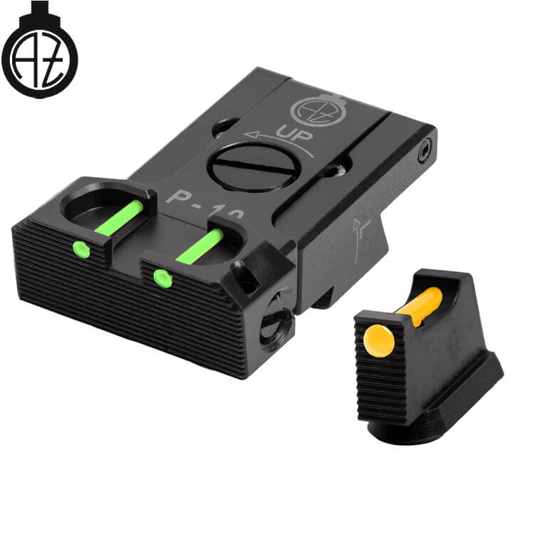 CZ P-10 organes de visée réglables avec fibre optique | type B 