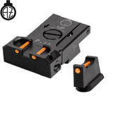 CZ P-10 organes de visée réglables avec fibre optique | type B 