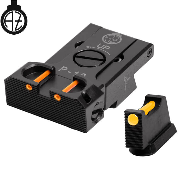 CZ P-10 organes de visée réglables avec fibre optique | type B 