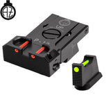 CZ P-10 organes de visée réglables avec fibre optique | type B 