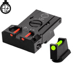 CZ P-10 organes de visée réglables avec fibre optique | type B 