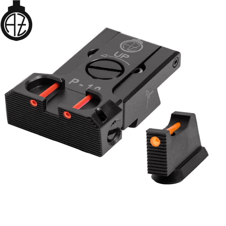 CZ P-10 organes de visée réglables avec fibre optique | type B 