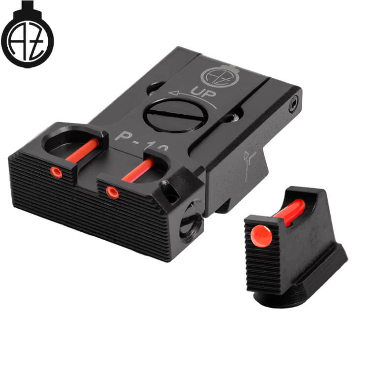 CZ P-10 organes de visée réglables avec fibre optique | type B 