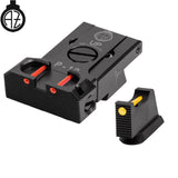 CZ P-10 organes de visée réglables avec fibre optique | type B 