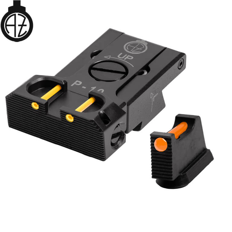CZ P-10 organes de visée réglables avec fibre optique | type B 