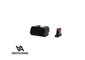 CZ P-10 Optics Ready héich Eisenviséierer | mat Faseroptik