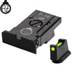 CZ P-10 organes de visée réglables avec fibre optique | type A