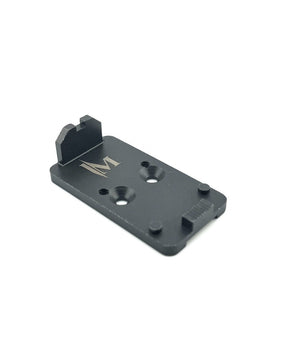 Dan Wesson DWX plaque adaptatrice with integrated hausse | Trijicon RMR empreinte
