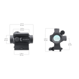 Vector Optics Nautilus 1x30 Scope Duebel Retikel roude Punkt 