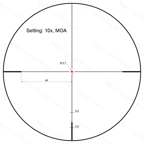 Vector Optics Forester 2-10x40SFP Zielfernrohr