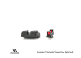 Low Eisenviséierer for Glock Slimline [G42 G43 G43X G48] | with fiber optics