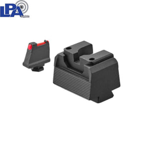 Organes de visée hauts semi-réglables pour Glock MOS [G17 MOS G19 MOS & other] | avec fibre optique