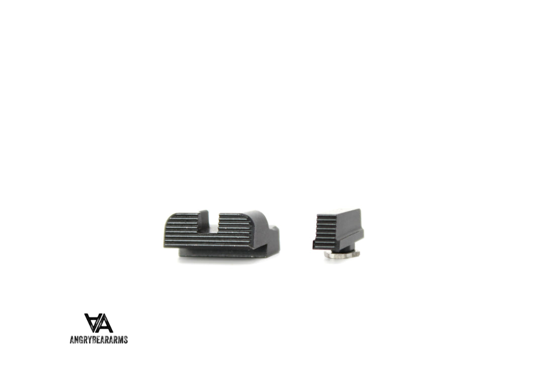 Glock Slimline [G42, G43, G43X, G48] niddereg gerillte Visiere 