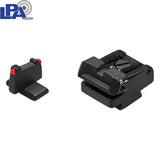 HK VP9 OR & HK SFP9 OR justéierbar Eisenviséierer | mat Faseroptik
