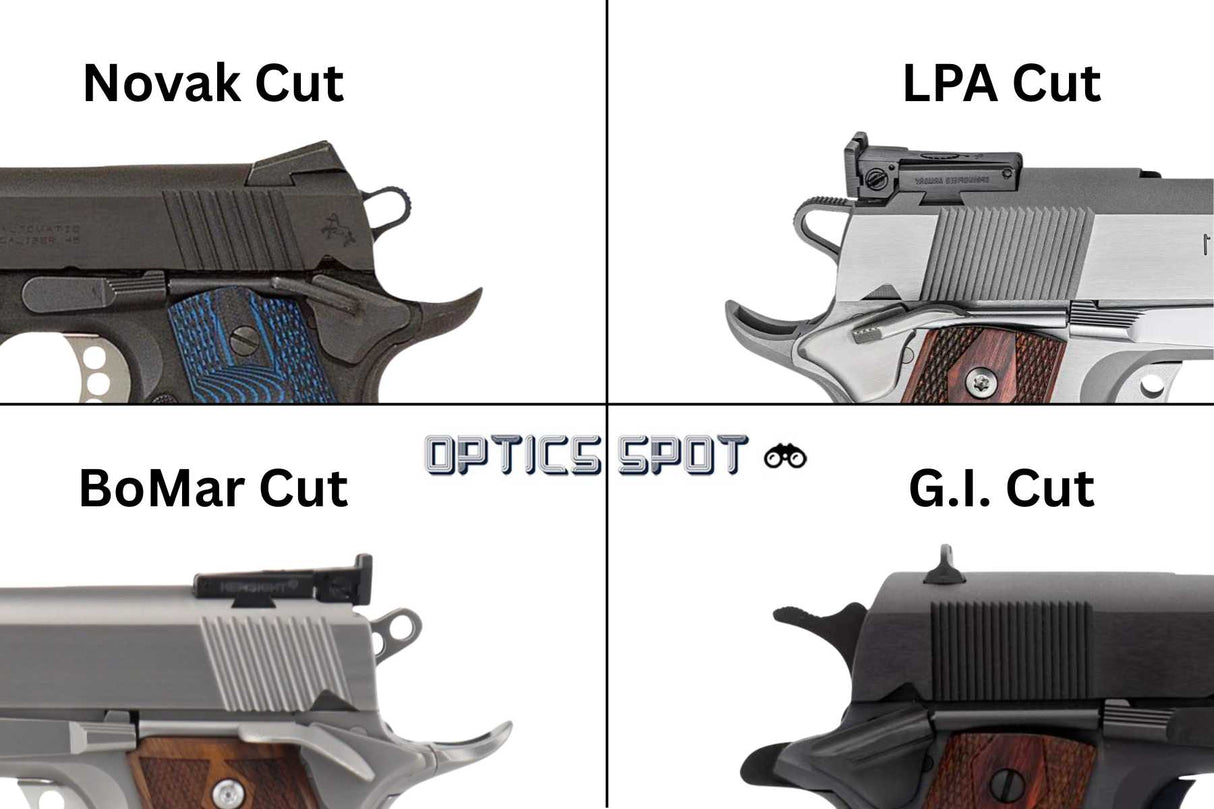 1911 [BoMar Cut] roude Punktmontéierung universell | Typ B 