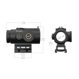 Vector Optics Paragon 4x24 ultra kompakt Prisma Gewier Ziilspektiv 