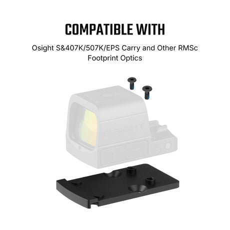 Foussofdrock Adapter | from Trijicon RMR to Shield RMSc & K-series Foussofdrock