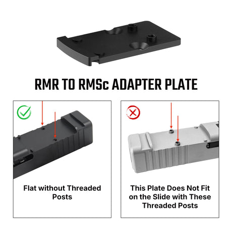 Foussofdrock Adapter | from Trijicon RMR to Shield RMSc & K-series Foussofdrock