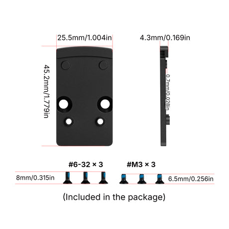 Foussofdrock Adapter | from Trijicon RMR to Shield RMSc & K-series Foussofdrock