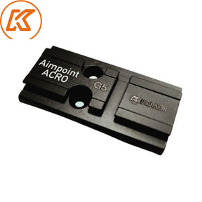 Steel Routpunkt Adapterplack fir Glock MOS | Aimpoint Acro Foussofdrock