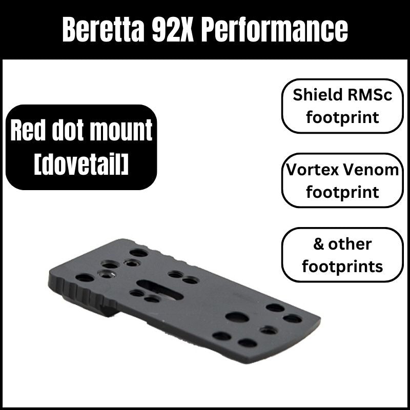 Beretta 92X Performance Red Dot Mount Universal | Typ A 