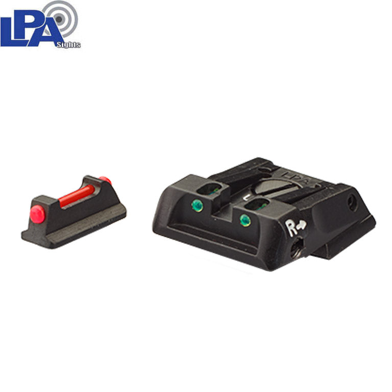Walther Q4 SF OR & Q5 Match SF verstellbar Eisenviséierer | mat Faseroptik