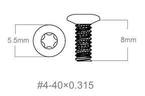 Set vu Schrauwen 3pcs | 4-40x0.315’’ [T10]