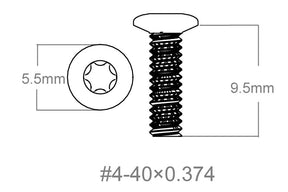 Set vu Schrauwen 3Stk | 4-40x0.374’’ [T10]