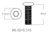 Set vun Schrauwen 3pcs | 6-32x0.315’’ [T10]