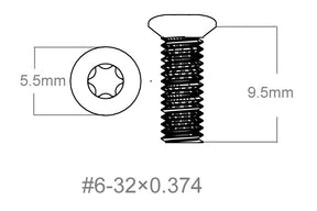 Set vu Schrauwen 3pcs | 6-32x0.374’’ [T10]