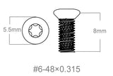 Set vu Schrauwen 3pcs | 6-48x0.315’’ [T10]