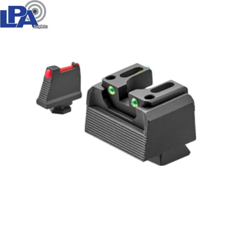 Sig Sauer P220, P226, P229, P320 & P365 Optics Ready ensemble de viseurs semi-ajustables | avec fibres optiques type B 