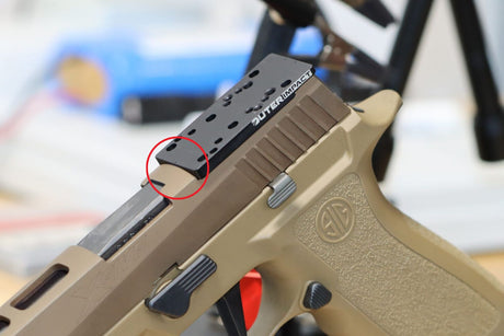 Sig P320-XFIVE [2014 - 2018] Adapterplack | type C [RMR RTS & Docter Foussofdrock]