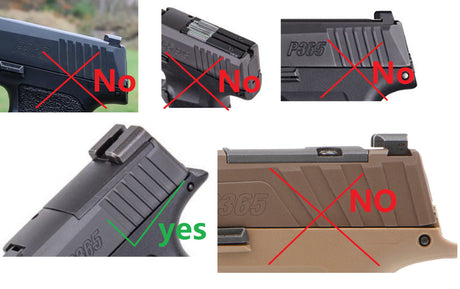 Sig P365 [X & XL] Adapterplack | Trijicon RMR Foussofdrock
