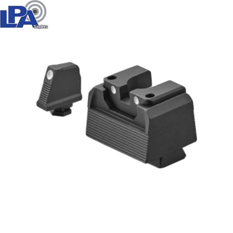 Sig Sauer P220, P226, P229, P320 & P365 Optics Ready halbverstellbares Visier-Set | mit weißen Punkten 